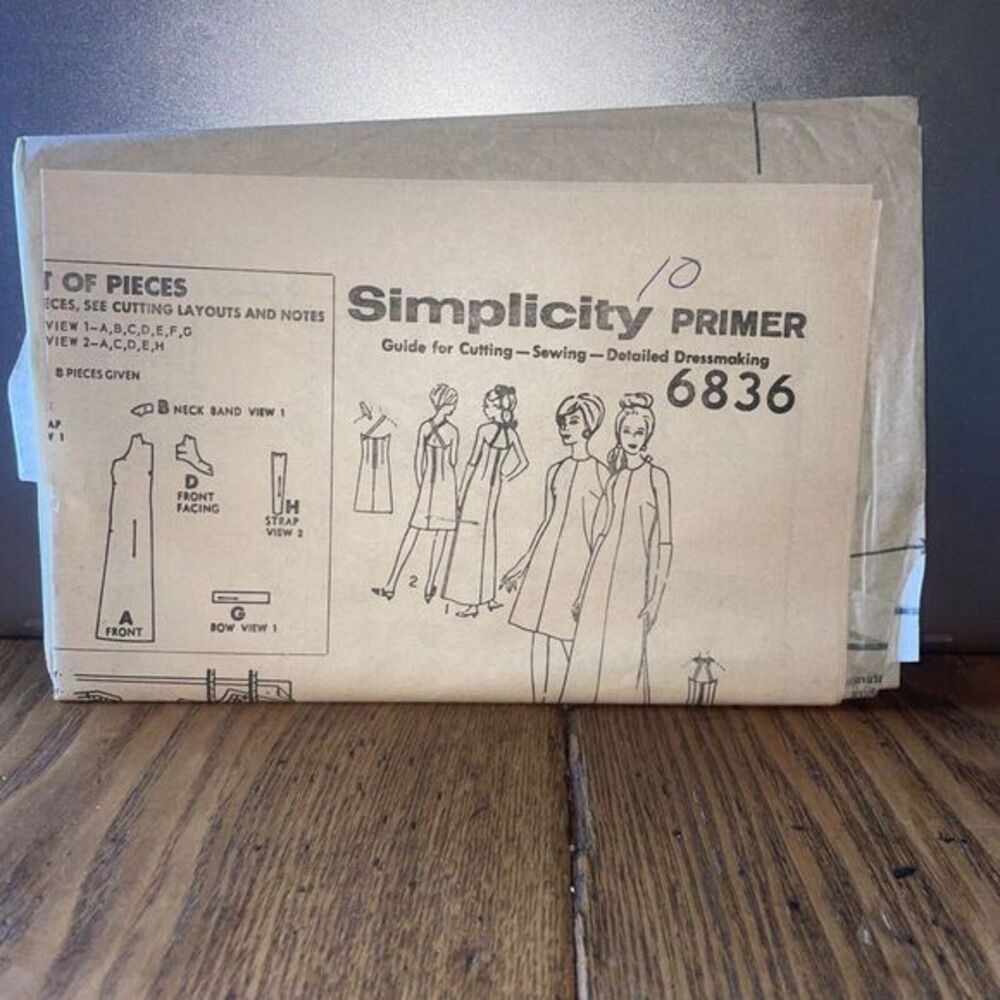 Simplicity Primer 6836 Size 10 Party‎ Dress